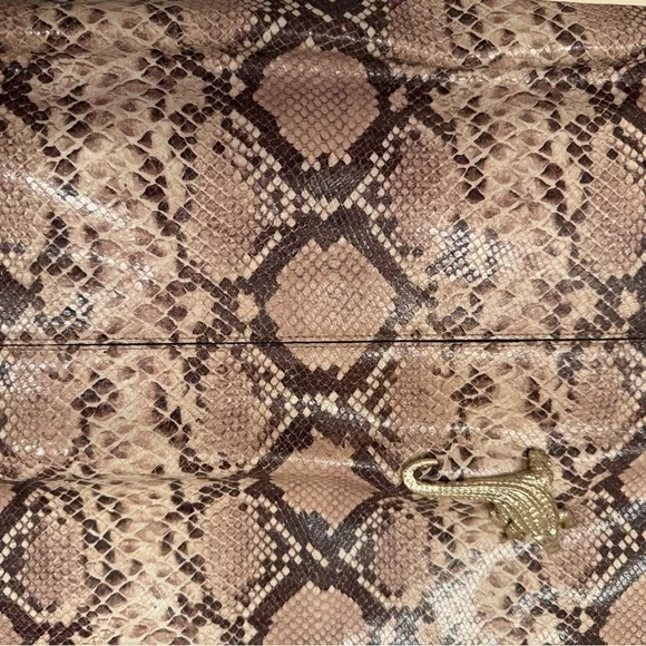 Exotic Coach embossed leather Python Snake Clutch A1493-30463.
